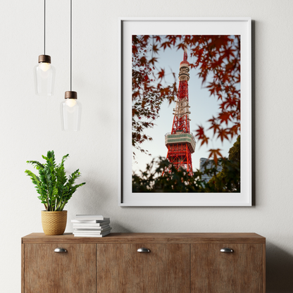 Tokyo Tower - Autumn Leaves
